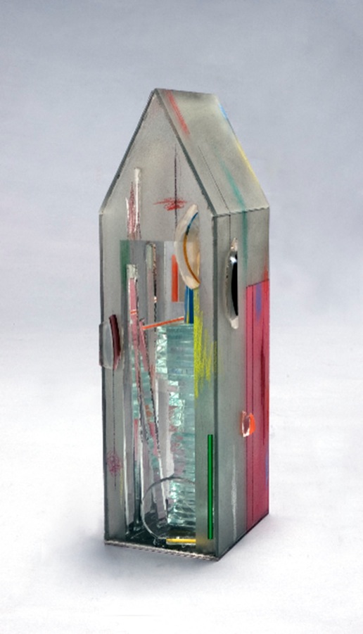 Original glass artwork by Therman Statom presented by the Maurine Littleton Gallery in Washington DC.  Therman Statom, Half Moon, 2010